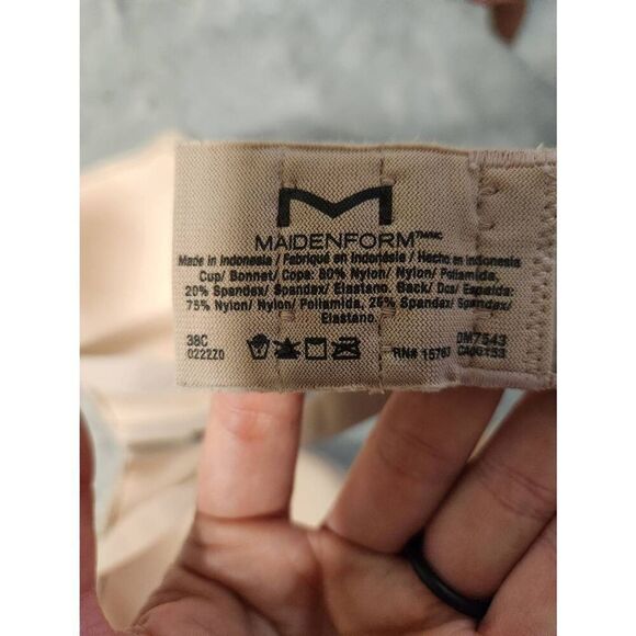 Maidenform One Fab Fit Everyday Modern Demi Underwire Bra #DM7543 size 38C - Picture 3 of 3
